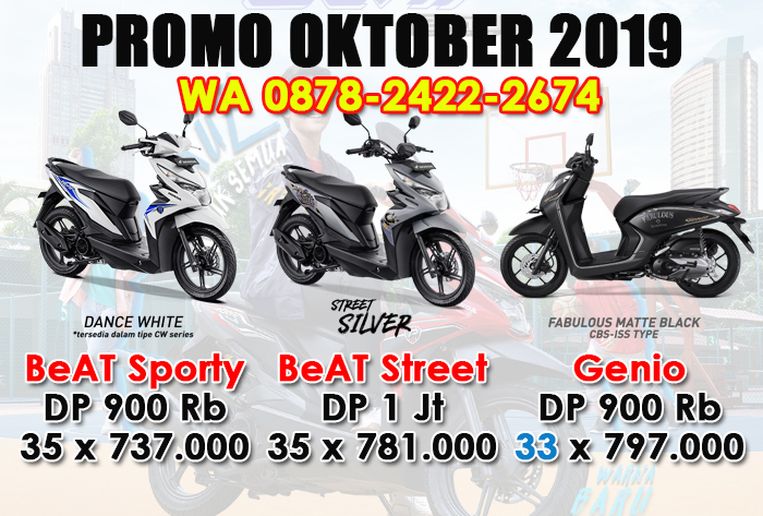 Promo Motor Honda Bandung – Cimahi Special Oktober 2019